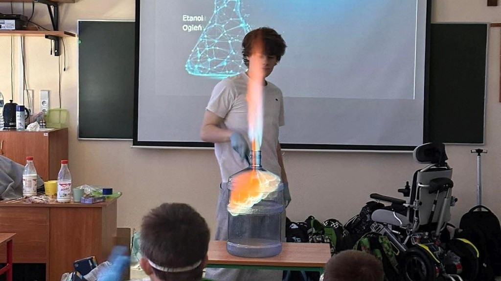 Odwiedzili nas uczniowie z uczniów z I LO